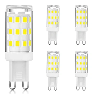 Image of Mizlay G9 Led Bulbs No Flicker 3W Equivalent to 20W 25W 28W 33W Halogen Bulbs, Light Cool White 6000K, Not Dimmable, Socket Engergy Saving Lamp, CRI&gt;85, AC 220 240V, 5 Pack