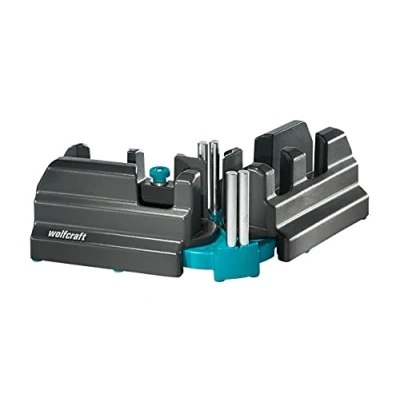 Image of Wolfcraft Bevel and mitre Box, 6948000, 2 in 1 Product for Precise baseboards, Black