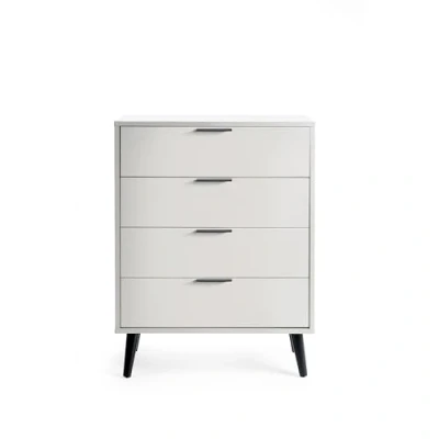 Image of Julian Bowen Alba 4 Drawer Wide Chest Soft Close Silk Grey, Wood, 100.5 x 78 40