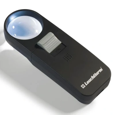 Image of Pocket magnifier 7 x with integrated LED lamp