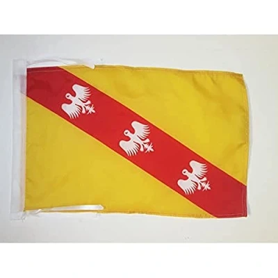 Image of AZ Flag Lorraine and Barrois 18&#039;&#039; x 12&#039;&#039; 100% Polyester et Small Banner with Two Cords Fade Resistant Vivid Colors 18x12 in 45x30 Cm