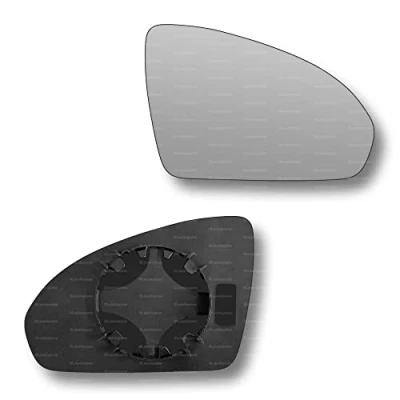 Image of Less4spares Replacement Wing Mirror Glass Right Compatible with Smart Fortwo 2007 2014 CLIP ON Driver Off side Convex