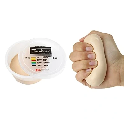 Image of Cando TheraPutty Therapeutic modelling clay 2 oz beige (very very light)