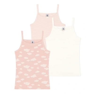 Image of Petit Bateau Girl&#039;s A0a3n Suspenders Shirts, Variant 1, 4 Years (Pack of 3)