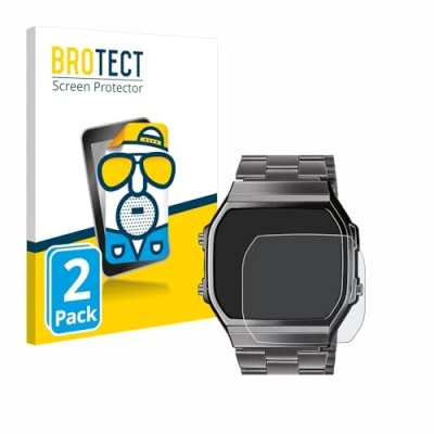 Image of brotect Screen Protector Anti Glare compatible with Casio A168WEGG 1BEF (2 Pack) Matte, Fingerprint Protection Film