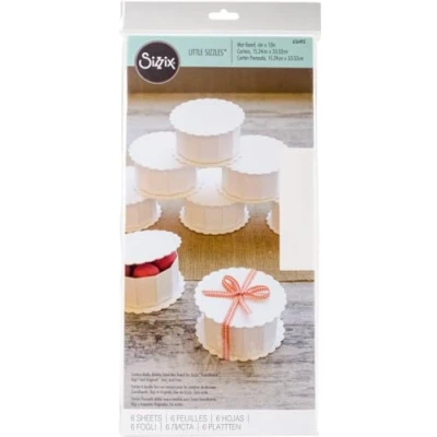 Image of Sizzix Surfacez Mat Board 656492, White, 6 Pack, 6&quot; x 13&quot;