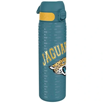Image of Ion8 Leak Proof Slim Water Bottle, Stainless Steel, NFL Jaguars, 600ml (20oz)