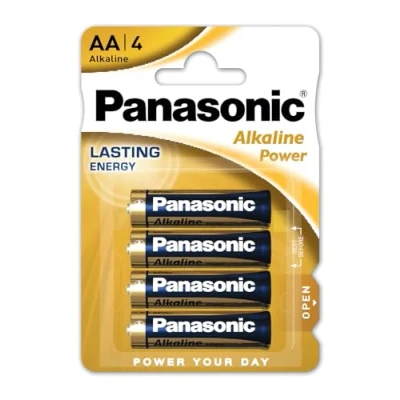 Image of Panasonic LR6A AA Alkaline Power Battery (Pack of 4)