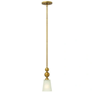 Image of Zelda 1 Light Ceiling Mini Pendant Vintage Brass, E27