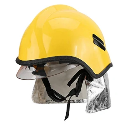 Image of Fireman Helmet, Protective Rescue Helmet Firefighter Safety Anti corrosion Radiation Heat Resisting, High Penetration Resistance, Electric Shock Resistance and Flame Retardant