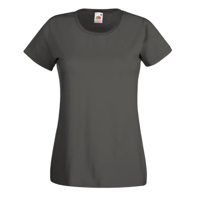 Image of Fruit Of The Loom 61372 women&#039;s T shirt in Grey