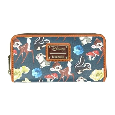Image of loungefly x Disney Bambi and Friends Zip Around Wallet