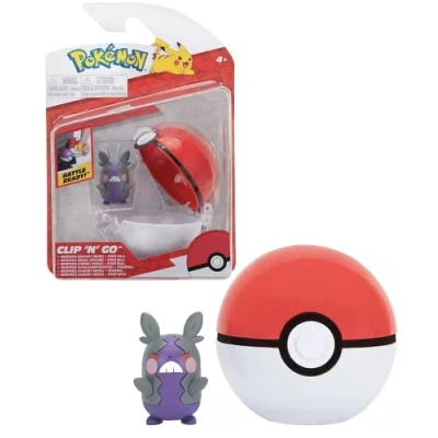 Image of Pokémon PKW0158 Clip and Go Pokéball Morpeko &amp; Pokéball, Official with Movable 5 cm Figure