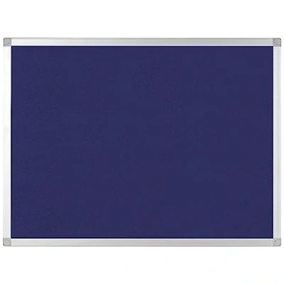 Image of Q Connect Aluminium Frame Felt Noticeboard 1800x1200mm Blue KF01078