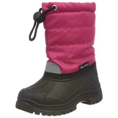 Image of Playshoes GmbH Winter Bootie, unisex child Warm Lining Mid Calf Boots, Pink (Pink), 8 UK (24/25 EU)