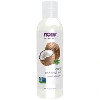 Image of Now Foods, Liquid Coconut Oil, Vegan, 120ml, High Concentration, Aromatherapy, Soy Free