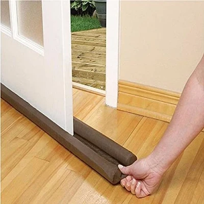 Image of Door Window Draught Excluder, Twin Draft Guard Excluder Dual Stopper Energy Saving Insulating Cold Air Wind Dust Blocker Sealer (1 x Guard)