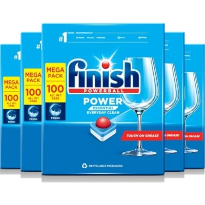 Image of Finish Power Essential Dishwasher Tablets Regular 500 Tabs