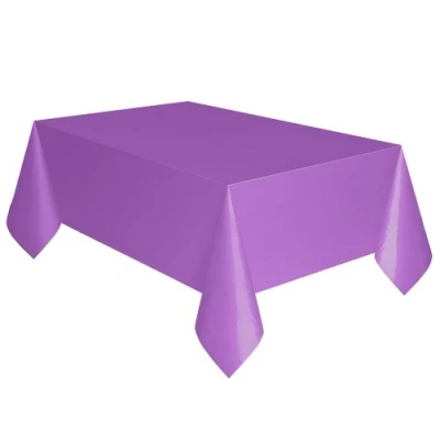 Image of Unique Party Plastic Tablecloth, 108&quot; x 54&quot;, Purple