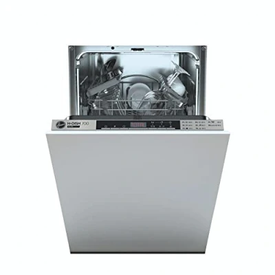 Image of Hoover HDIH 2T1047 80 Slimline Integrated Dishwasher, 10 Place Settings, Silver Trim