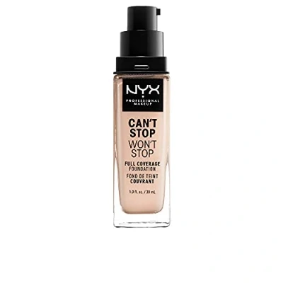 Image of NYX Professional Makeup Can&#039;t Stop Won&#039;t Full Coverage Foundation, Long Lasting, Waterproof, Vegan Formula, Matte Finish, Shade: Light porcelain