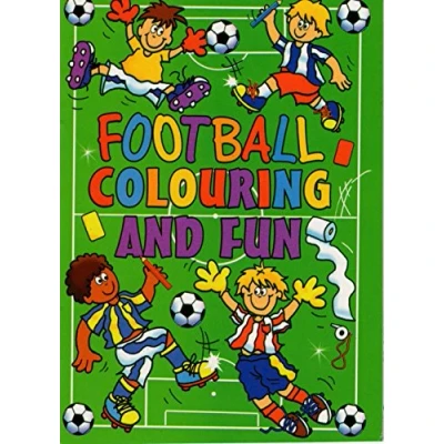 Image of WF Graham 12 x Mini Football Colouring Activity Books Boys Girls A6 Party Bag Fillers