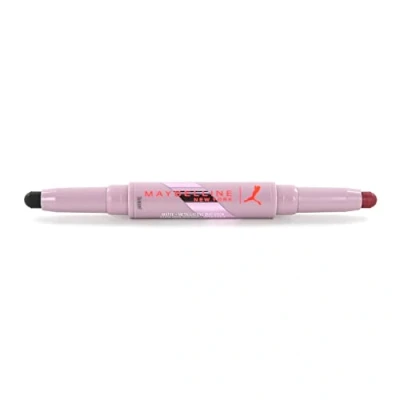 Image of MAYBELLINE Unisex New York Ombretto Doppio Utilizzo Matte Metalizzato Collezione Puma Edizion METALLIQUE EYE PROFILER DUO STICK 04 Goals COURAGE 1UN, Courage, 1.65 G UK