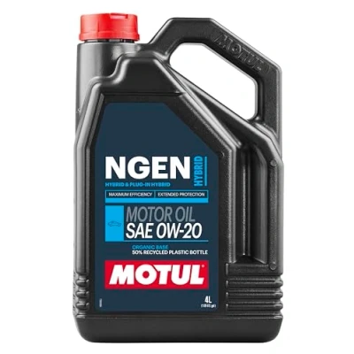 Image of Motul Lubricating Oil for Hybrid Engines Ngen 0W20 4 Litres