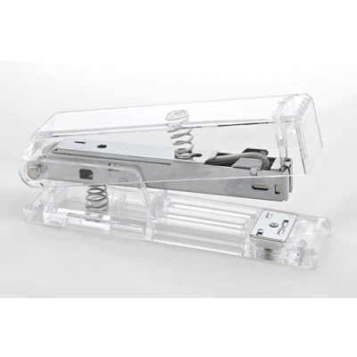 Image of SECO Half Strip Acrylic Stapler Silver, Capacity: 25 Sheets, Staples Size: 24/6, 26/6