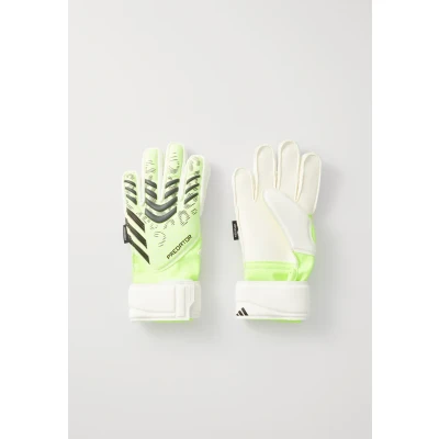Image of adidas Performance Predator Match Fingersave Junior Unisex Goalkeeping gloves for kids, Size: 6.5, Lucid lemon/white/black