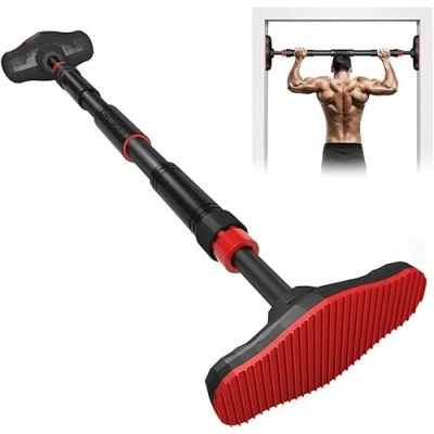 Image of VIPER Fitness Pull Up Bar for Doorway with NO SCREWS, Strength Training Pullup Bar, Chin Adjustable length 66cm 90cm, Home Gyms &amp; full body Workouts