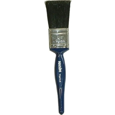 Image of Maxim Topaz SYNTHETIC BRISTLE PAINTBRUSH Suitable for All Paints, No Breaking In Required, American Style Handle Comfortable Grip 38mm (1.5&quot;)