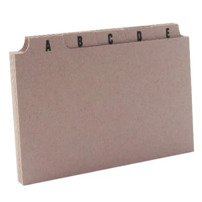 Image of Q Connect Guide Card 5x3 Inch A Z Buff (Pack of 25)