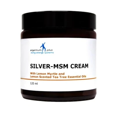 Image of Silver MSM Cream with Lemon Myrtle and Scented Tea Tree 120 ml