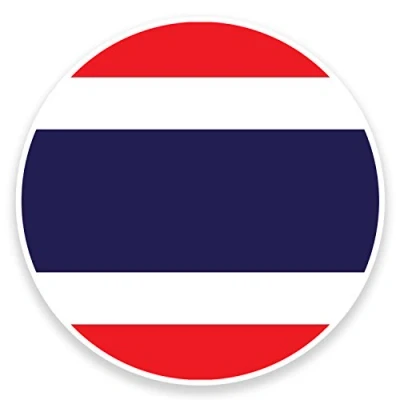 Image of 2 x 10cm Thailand Flag Vinyl Sticker Decal Laptop Car Bike Luggage Travel #9096 (10cm Wide High)