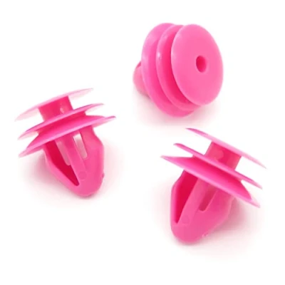 Image of VVO Fasteners Pink Plastic Front Door Card Clips for Hyundai i30, Santa Fe, Tucson, Tucson / ix35, (Pack of 10)