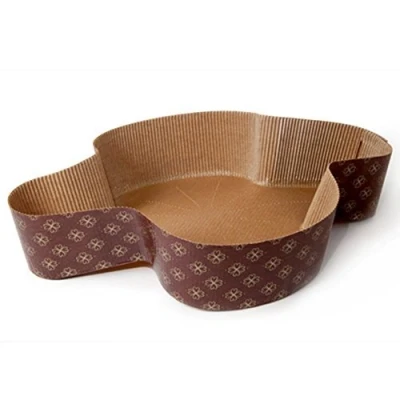 Image of Set of 10 Cooking Moulds for Colomba, 32 x 22 cm, 6 cm high, 1,000 g