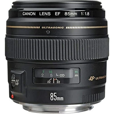 Image of Canon EF 85mm f/1.8 USM Lens Black (Renewed)