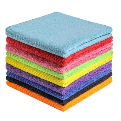 Image of 10Pcs Microfiber Reusable Cleaning Cloth, Super Absorbent Lint Free Microfibre Cloths for Home, Kitchen, Surface, Mirrors, Bathrooms, Motorbike, Car,Large Size 30x30cm