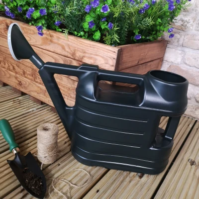 Image of 2 of 6.5L Ward Garden Watering Can With Rose Green