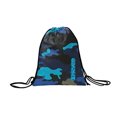 Image of Seven EASY PACK ADVENTURE CAMO Drawstring Backpack, Gym Sack pack, For Teen, Girls&amp;Boys, Large Capacity, School, Sport, Free Time, Italian Design,