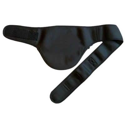 Image of EXTREME OUTDOOR AND SPORTING GOODS Vertical Neoprene Stoma Ostomy Bag Belt Colostomy Support (Left Side, Size 3 = 32&quot; to 34&quot;)