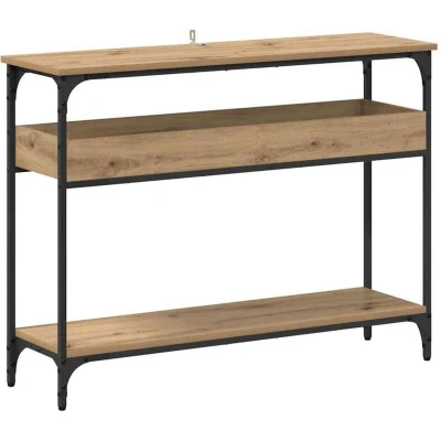 Image of vidaXL Console Table Artisan oak 100 x 29 75 cm Engineered wood