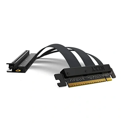 Image of NZXT PCIe 4.0x16 Riser Cable AB RC200 B1 Flexible and Shielded High Speed Performance 200mm Length