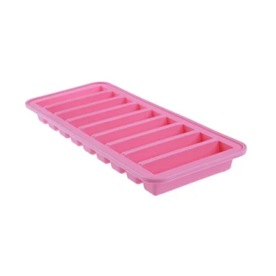 Image of Silicone Baby Food Freezer Tray (Pack of 1, Pink)