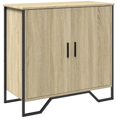 Image of vidaXL Sideboard Sonoma Oak 78x35.5x74.5 cm Engineered Wood