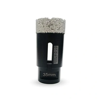 Image of DT DIATOOL Diamond Drill Bit 35mm Hole Saw for Dry Drilling Tile Porcelain Marble Ceramic Granite 75mm Length
