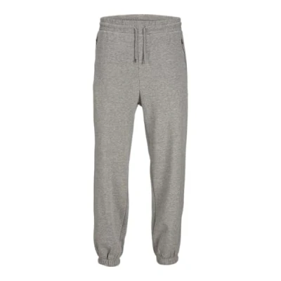 Image of JACK &amp; JONES Men&#039;s Jpstkane Jjchris Sweat Pants Imp Joggers, Light Grey Mix, S