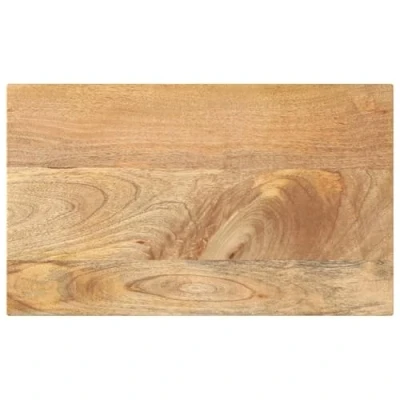Image of vidaXL Solid Mango Wood Rectangle Table Top Dining, Living, Commercial 40 x 20 3.8 cm