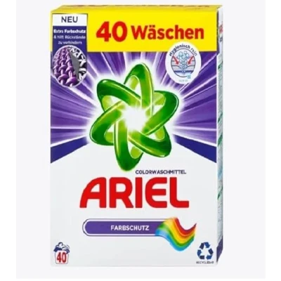 Image of Ariel Detergent powder, washing colour detergent, 40 loads, protection (2.6 kg)